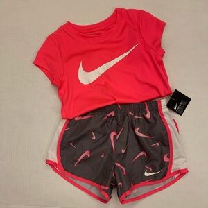 Nike Girls Short Set Sports Outfit